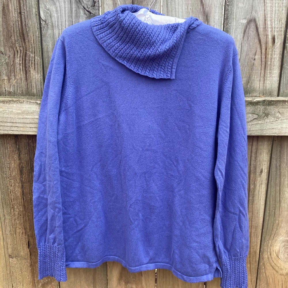 Jeanne Pierre cotton wool purple sweater